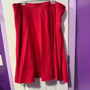 ModCloth A-line Red Skirt